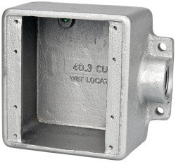 Electrical Device Box: Iron, Rectangle,